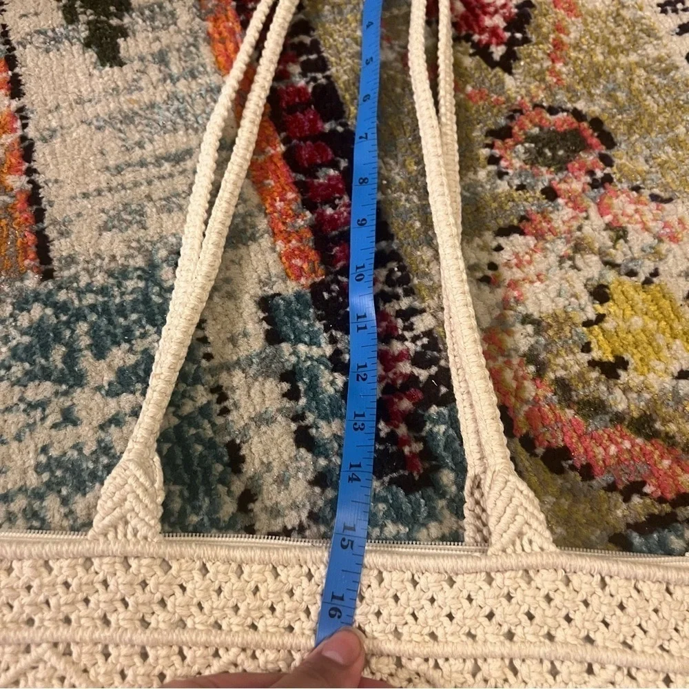 Macrame shoulder bag womens new without tags